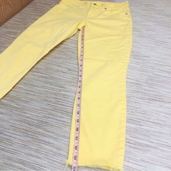 Lucky Brand Yellow Ava Mid Rise Crop - Picture 7 of 16